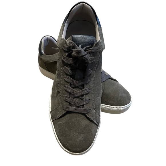 AllSaints Men's Sheer Low Top Suede Trainers Khaki Suede Size EU 42 - Picture 11 of 15